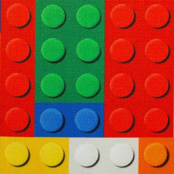 Canvas Klemmbausteine bunt von Swafing